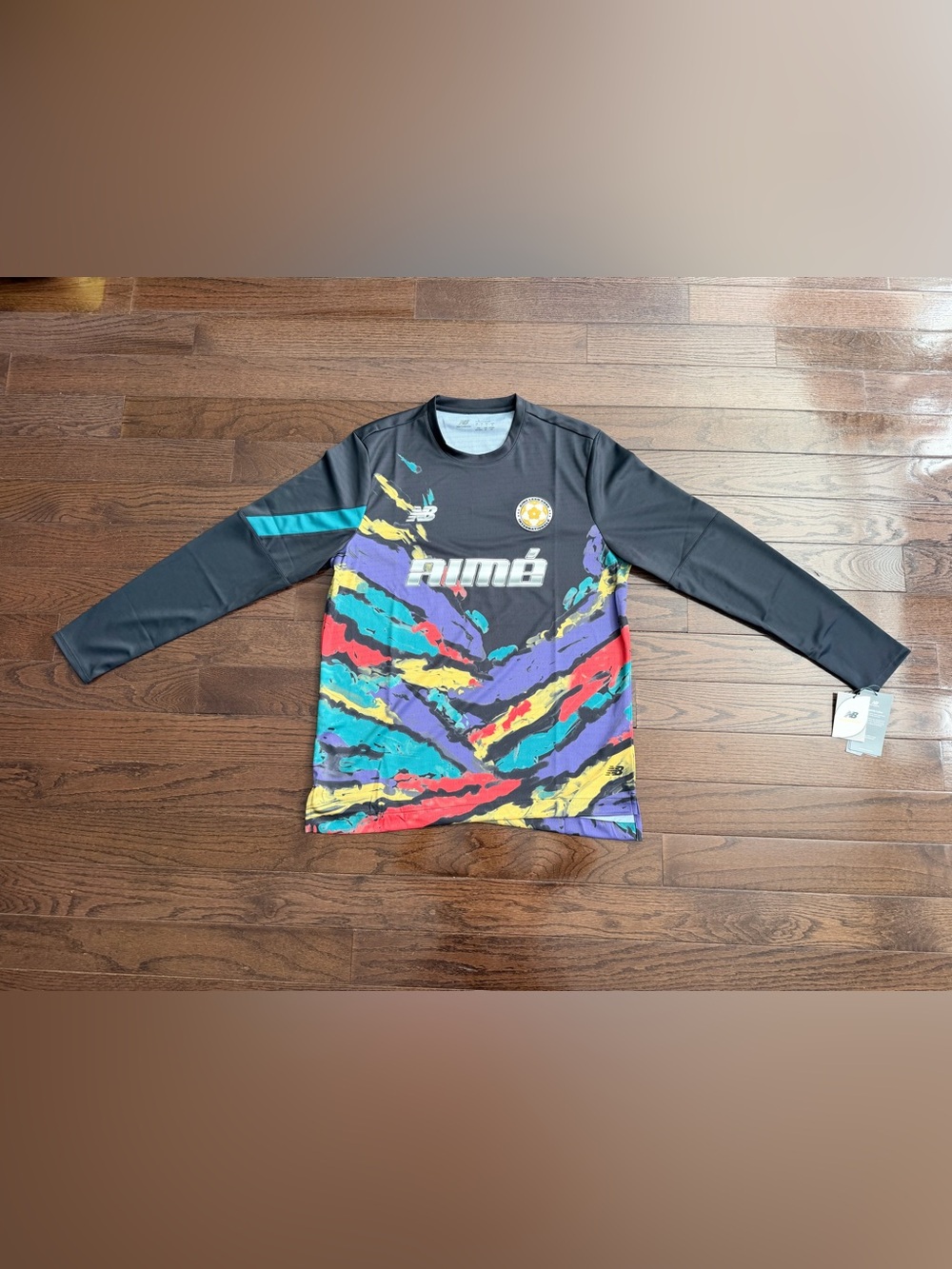 Aime Leon Dore & New Balance Black Multicolor Long-Sleeve Soccer Jersey